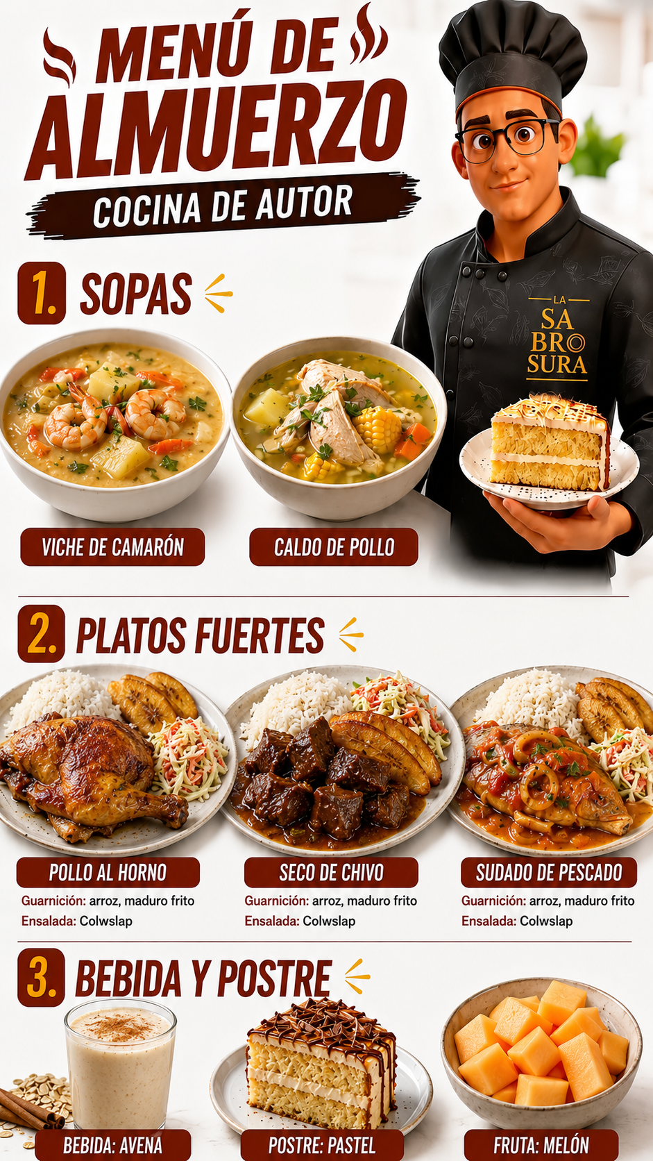 Menú del día $4